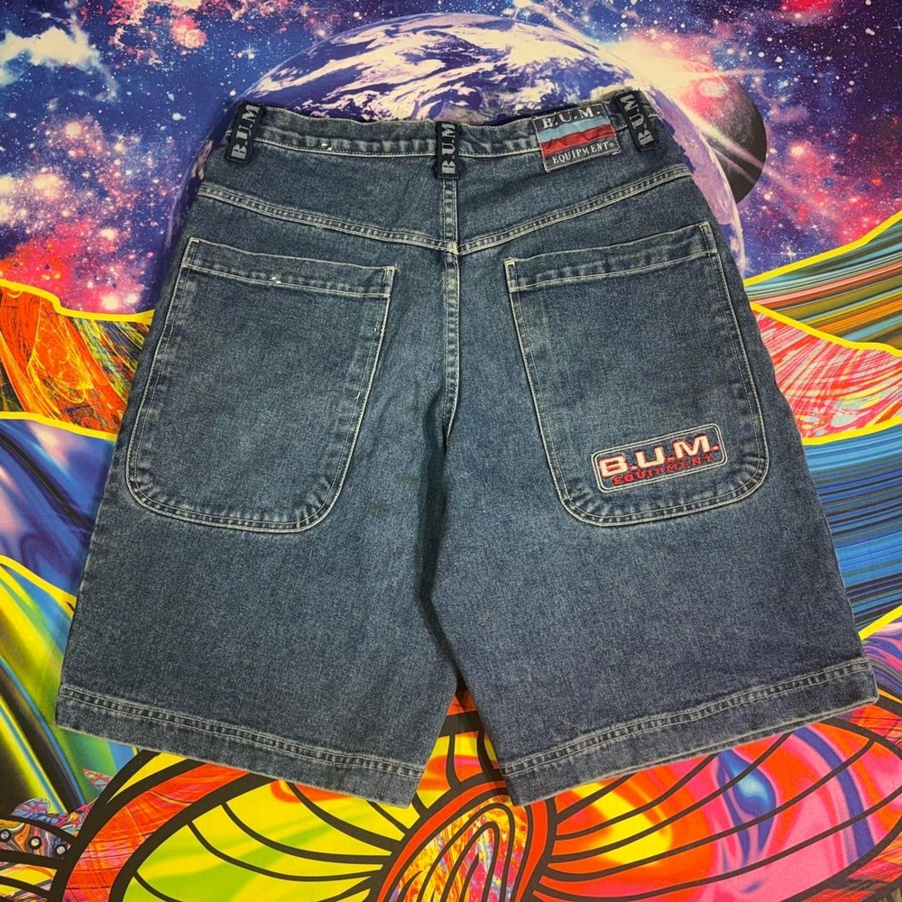 Vintage 90s BUM Equipment Jean Shorts